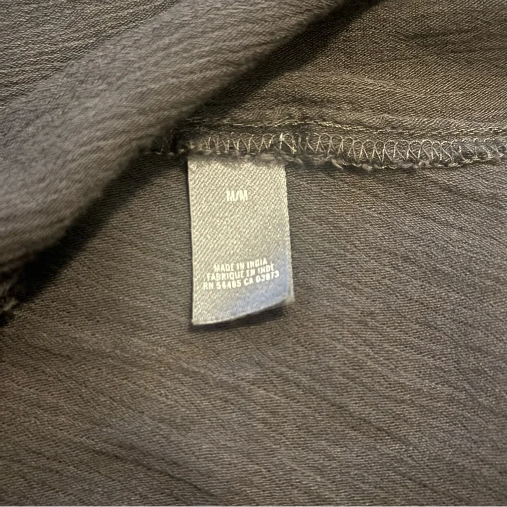 Aerie Summer Maxi Dress Tier Ruffle Hem Spaghetti Straps Gray Womens Size Medium - Picture 10 of 11